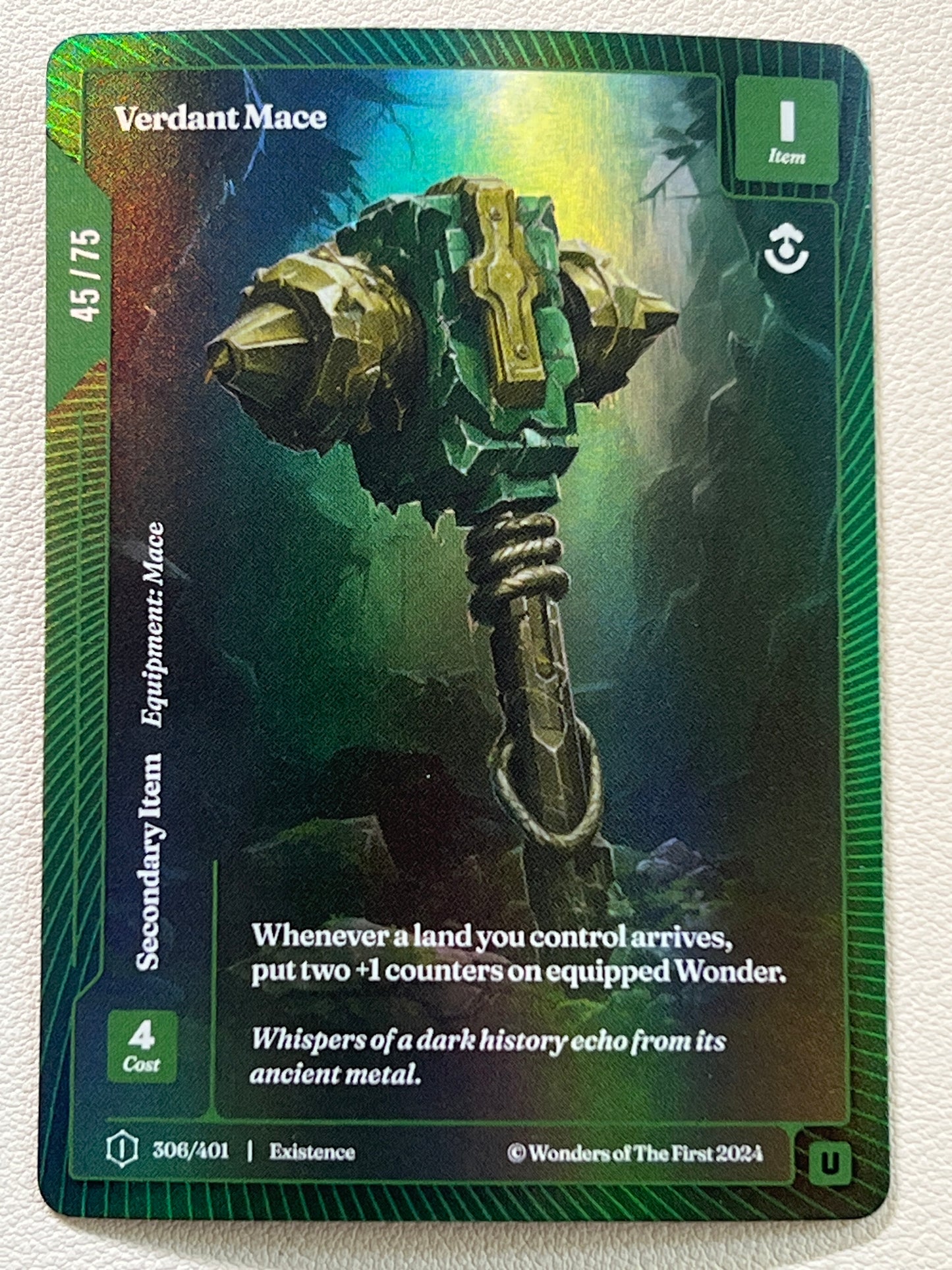 Verdant Mace - 306/401 #45/75 OCM FORMLESS FOIL 1st Edition Logo