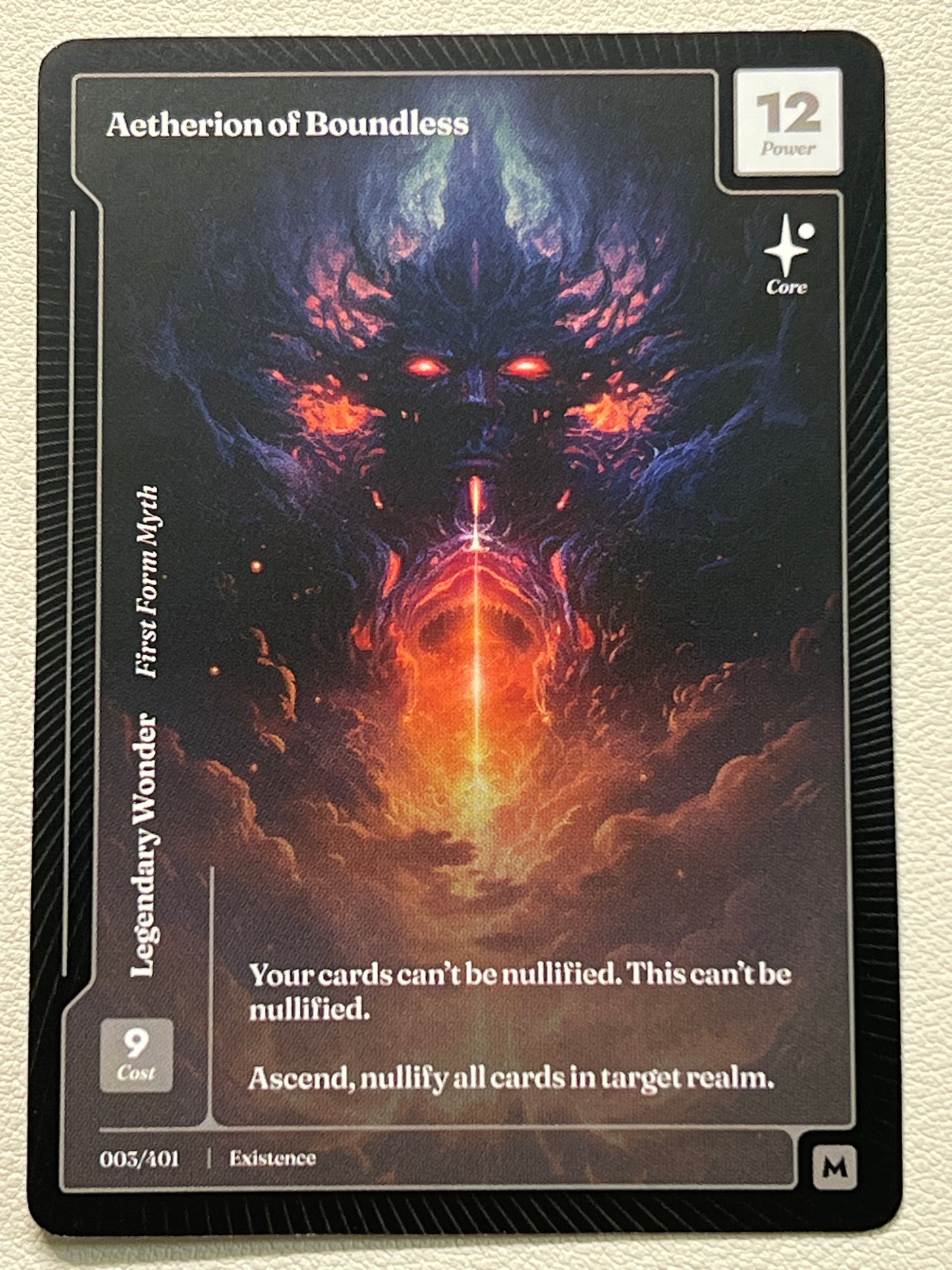 Wonders Of The First Existence Paper Aetherion of Boundless Mythic