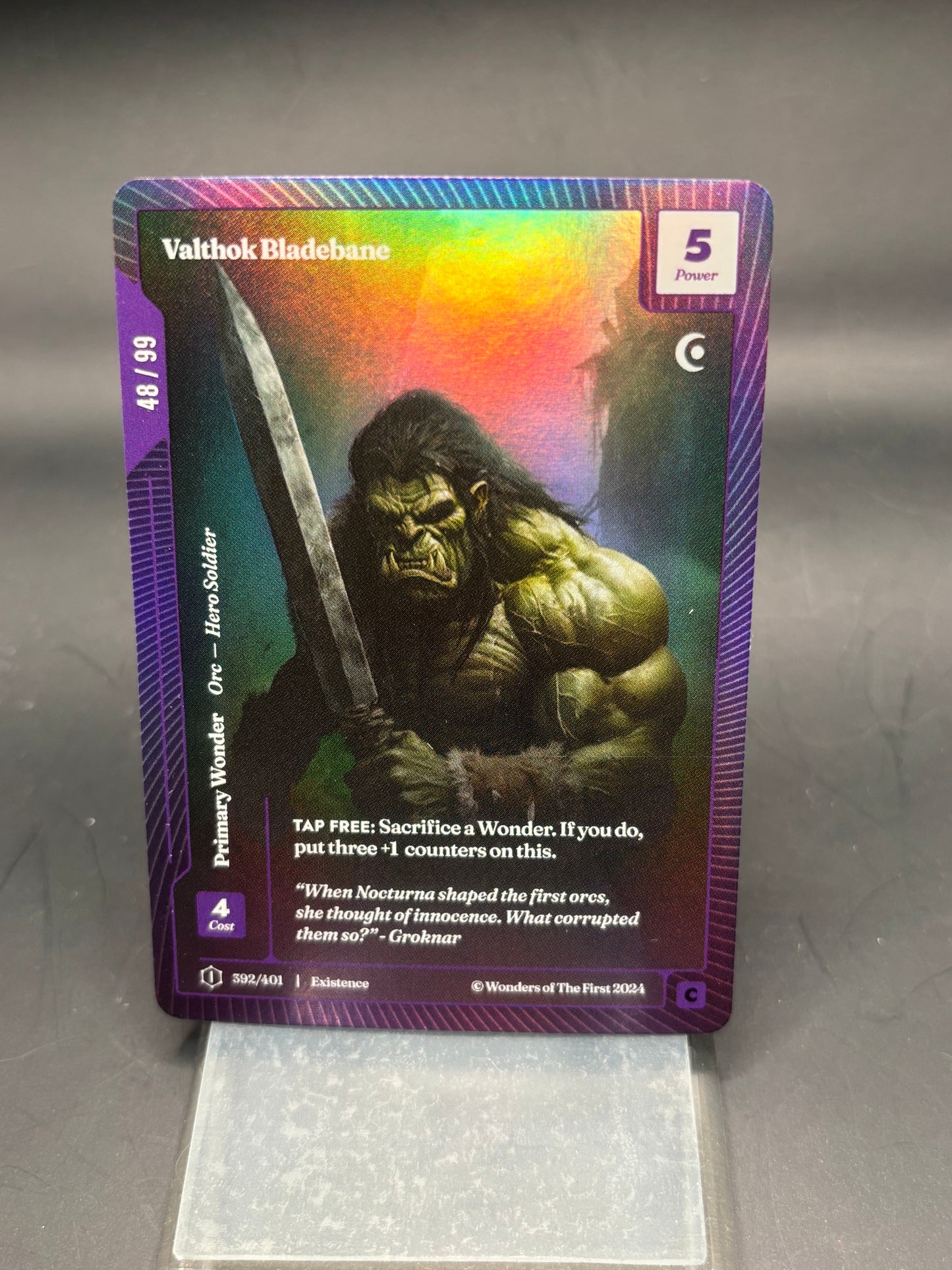 Valthok Bladebane- 392/401 - OCM - 1st Edition Common 48/99