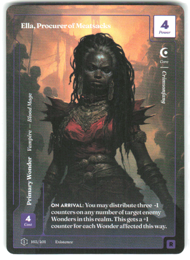 Ella, Procurer of Meatsacks   - 165/401 - Formless Foil - 1st Edition Logo - Rare