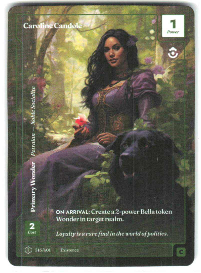 Caroline Candole-315/401-Formless Foil-1st Edition Logo-Common