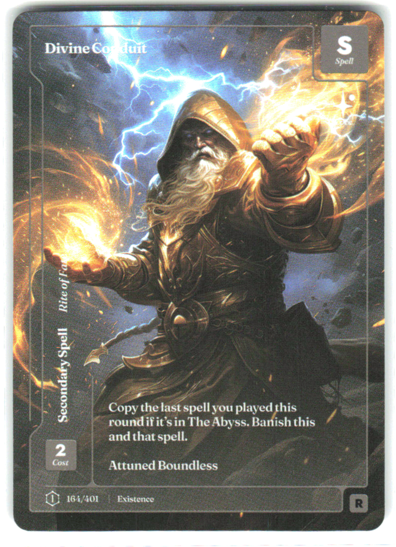 Divine Conduit-164/401-Formless Foil-1st Edition Logo-Rare