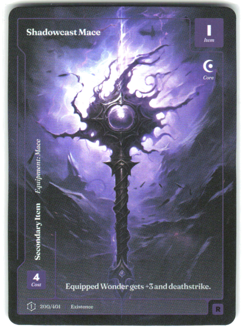 Shadowcast Mace-200/401-Formless Foil-1st Edition Logo-Rare