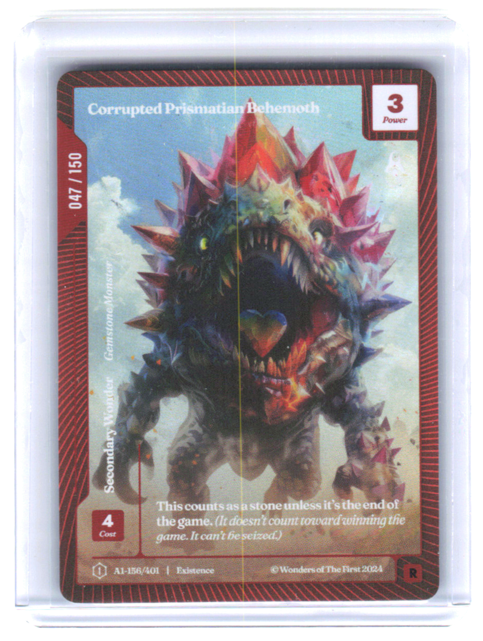 Corrupted Prismatian Behemoth-A1-156/401-OCM-1st Edition Logo-Rare Alt-47/150