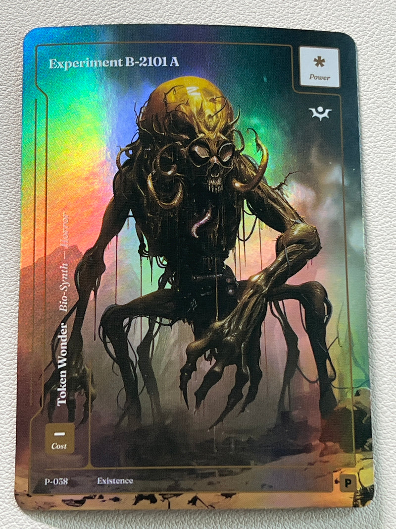 Experiment B2101A - P-038 FORMLESS FOIL Promo Token