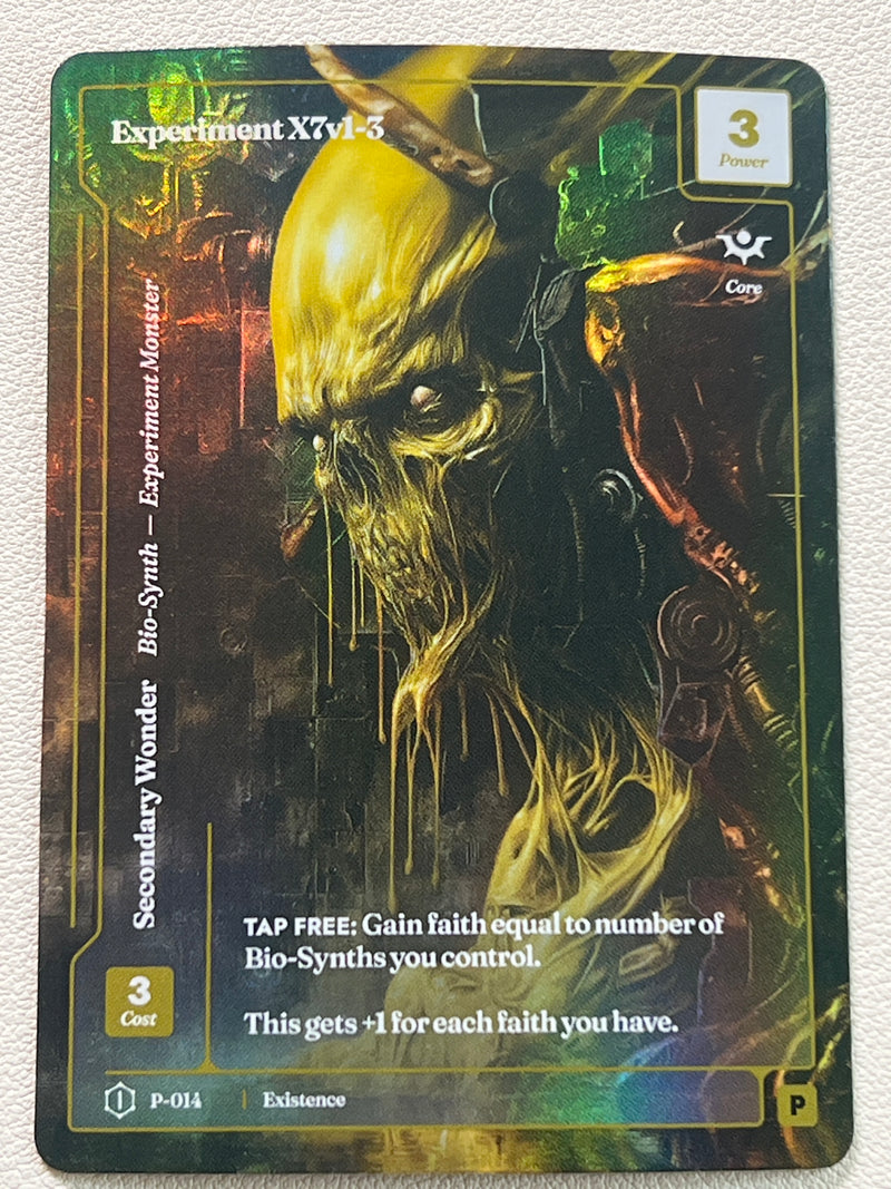 Experiment X7v1-3 - P-014 FORMLESS FOIL Promo Creature 1st Edition Logo