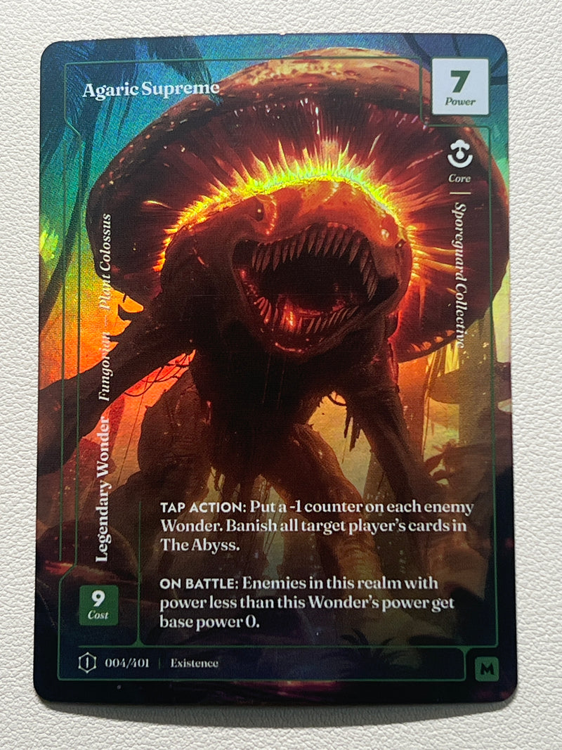 Agaric Supreme - 004/401 FORMLESS FOIL 1st Edition Logo MYTHIC