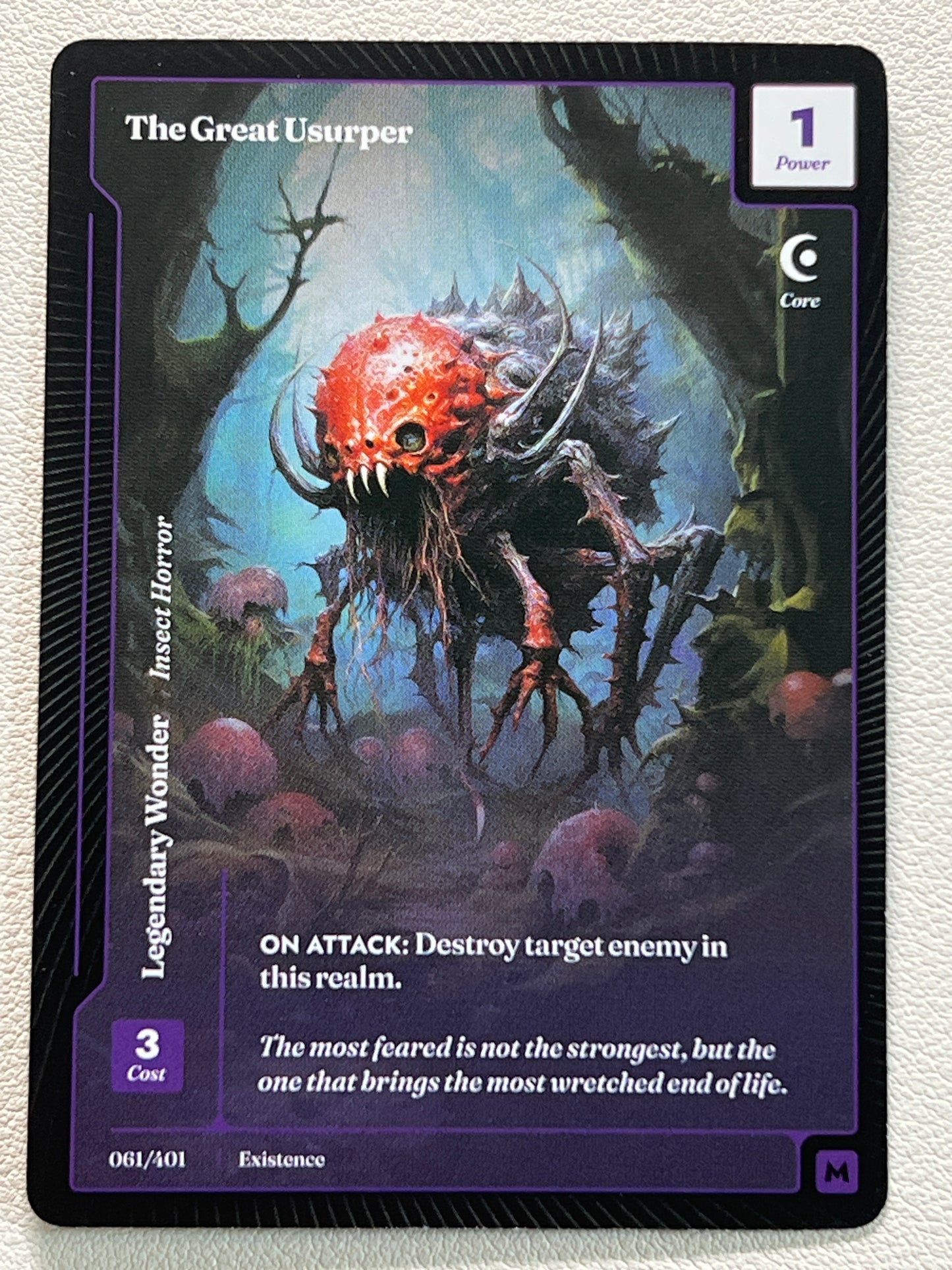 Wonders Of The First Existence Paper The Great Usurper MYTHIC
