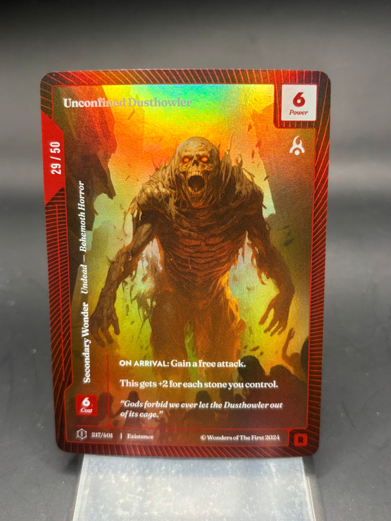 Unconfirmed Dusthowler 217/401 - OCM - 1st Edition Rare 29/50