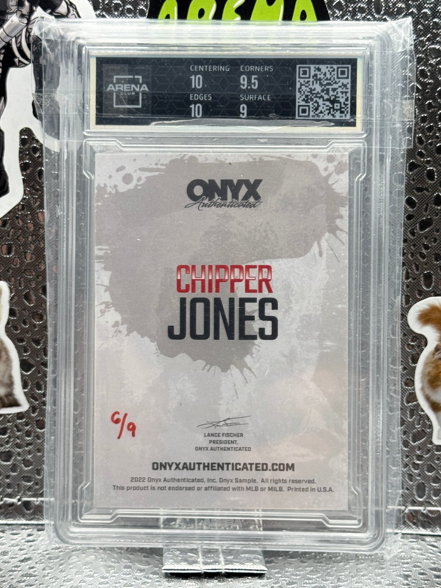 2022 ONYX Chipper Jones 6/9 Auto